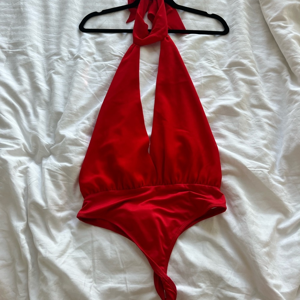 Scoop red body suit brand new